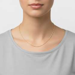 10K Yellow Gold 24" Singapore Chain