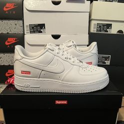 Nike Supreme Air Force 1 White Size 11
