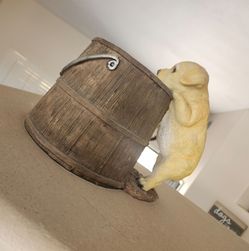 Dog jar decor