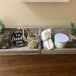 Farmhouse Laundry Room Or Bathroom Decor 