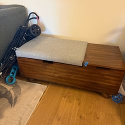 Mid-Century Modern Storage Bench / Toy Chest