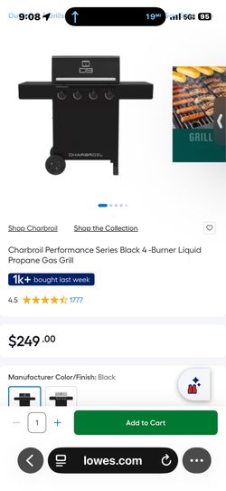Charbroil 4 burner grill