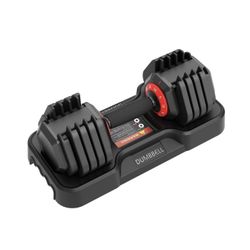 Adjustable Free Weight Dumbbell Set with Tray – Home Gym