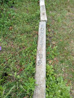 Old School Concrete Street Markers/ Signs