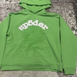Green Sp5der Hoodie