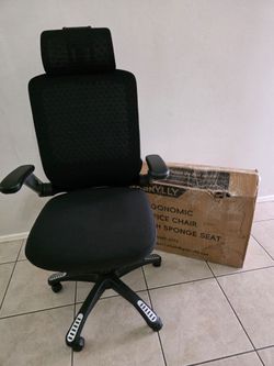 Gabryllly ergonomic office chair with sponge seat