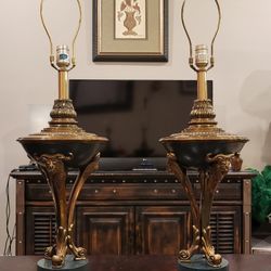 Genuine Vintage Rembrandt Rams Head Lamps