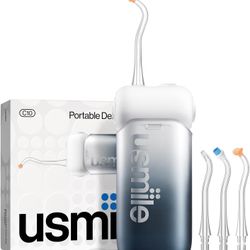 usmile C10 Portable Water Flosser Black 95-Day Battery 4 Modes 180ml Tank
