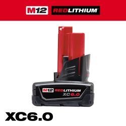 Milwaukee M12 12-Volt Lithium-Ion XC Extended Capacity 6.0Ah Battery Pack