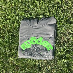 Grey Slate Sp5der Hoodie 