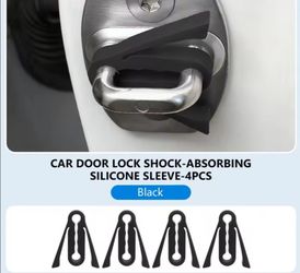 Car Door Lock Shock-Absorbing Silicone Sleeves 4-Pack