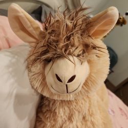 Oversized stuffed llama
