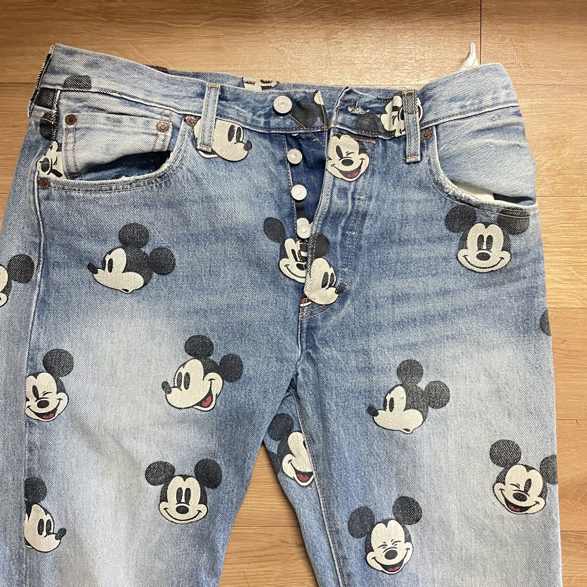 Levi's X Disney Mickey Mouse ~ 501 Blue Original Fit Men's Jeans