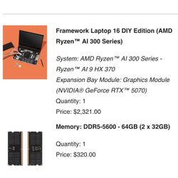 Framework 16 Diy Edition. 