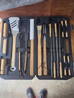 BBQ Grill Stainless Set 18-pcs