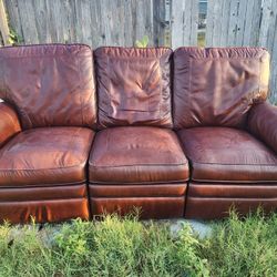 Reclining Leather Sofa