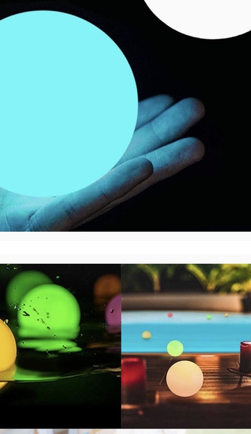 Floating Pool Lights 2 Packs with Timer, RGB Color Changing LED Ball Lights IP67 Waterproof, Replaceable Button Cell Hot Tub Bath Toys Night Lights Po