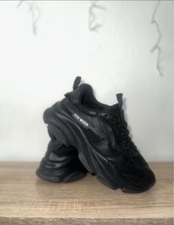 Steve Madden Black Platform Sneakers