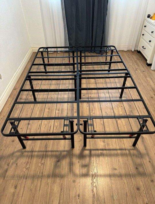 Foldable Metal Platform Bed Frame