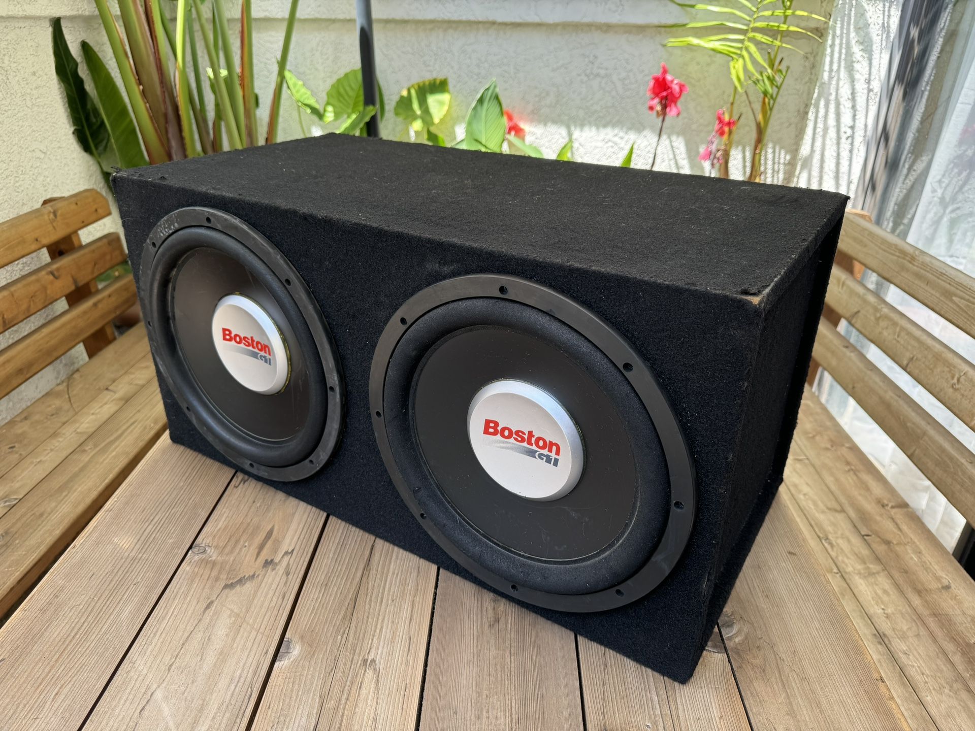 Boston G1 12” Subs Subwoofers 28” Box