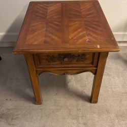 Wood End Table