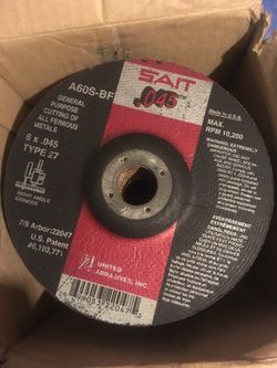 6” Saint cutting disc for grinder
