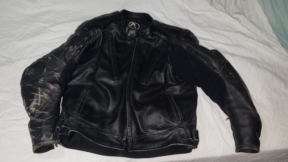 Field Sheer full leather riding jacket