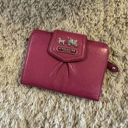 Pink Coach Wallet