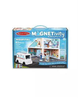 Melissa & Doug Magnetivity Magnetic Tiles Building Play Set – Hospital