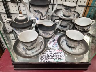 Moriage Dragonware Japanese Porcelain Tea Set