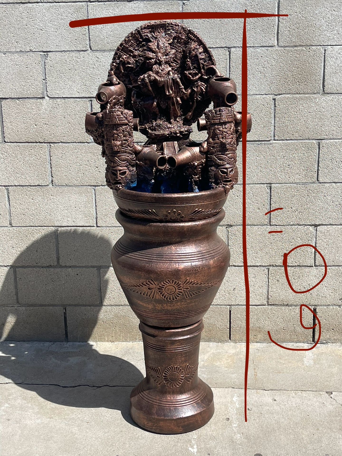 Aztec Water Fountain