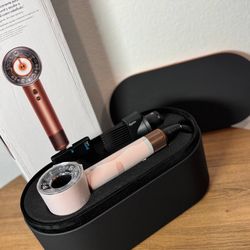Dyson Supersonic Nural Hair Dryer HD16 Copper Open Box Full Set w/ Case