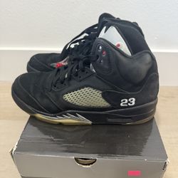 Air Jordan 5 Retro Metallic Black 2011 Sz 9.5