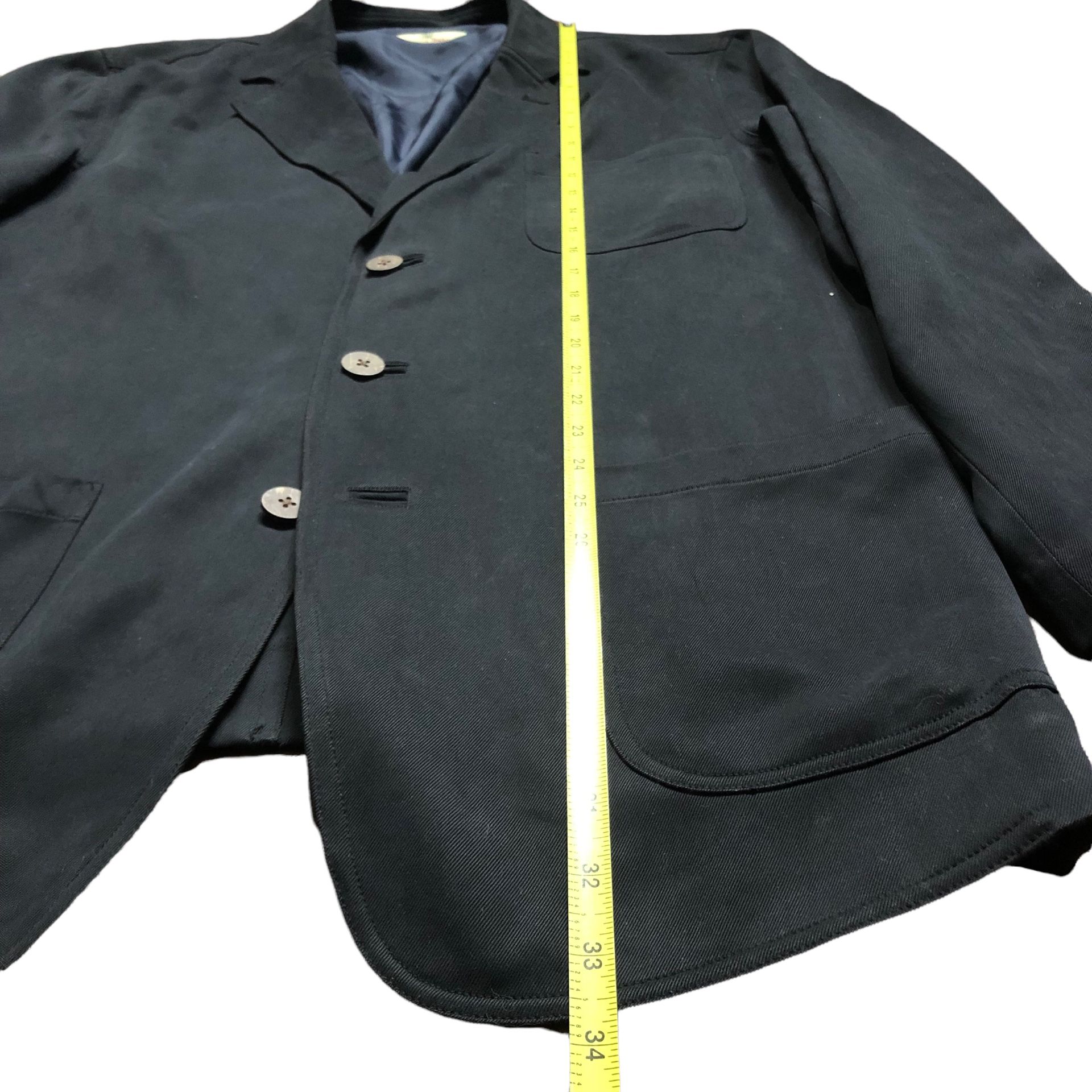 tommy bahama blazer sport coat size L silk black 3 button single vent. 