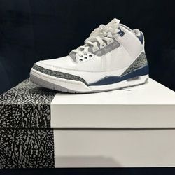 Air Jordan 3 Retro White/midnight Navy Blue