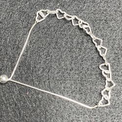 🌟 925 Silver Adjustable Heart Bracelet – Everyday Style