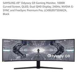 SAMSUNG Odyssey G9 49" QLED Gaming Monitor Dual QHD Display