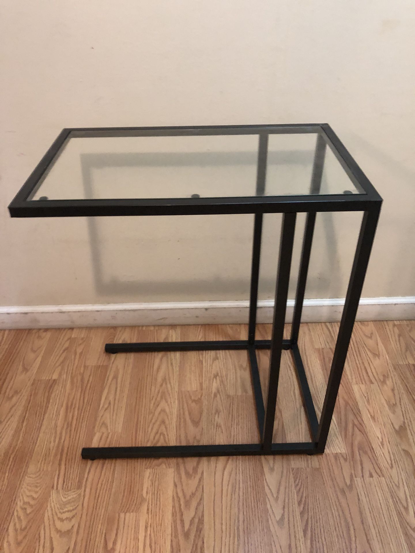 Glass And Metal Laptop Table
