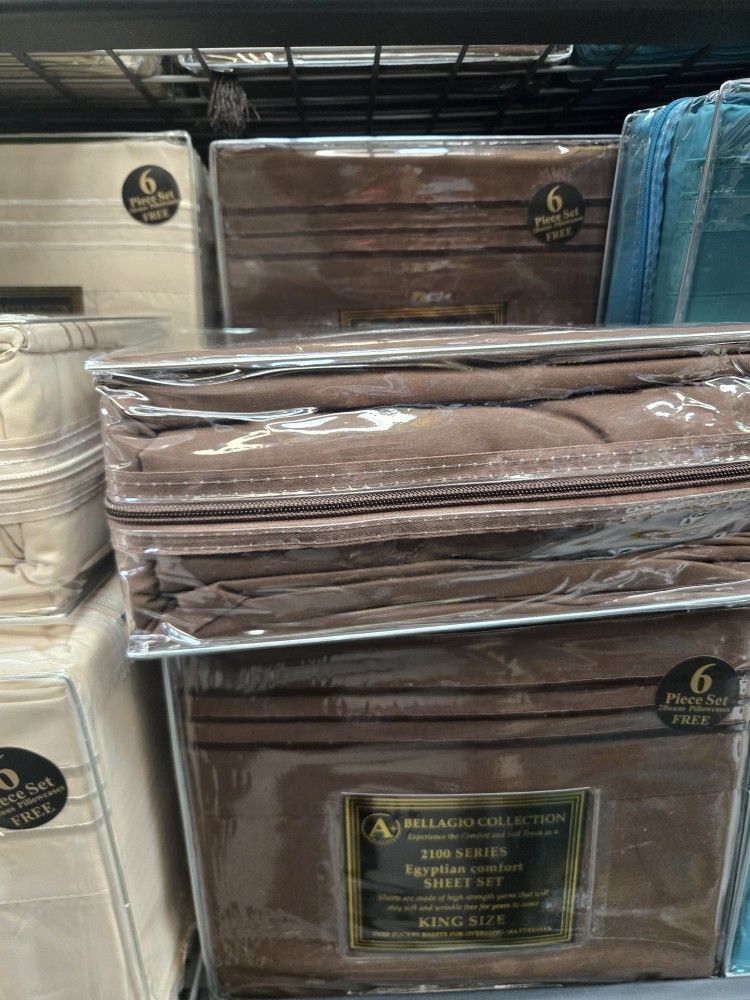 New 6pc King Deep Pocket Sheet 😍