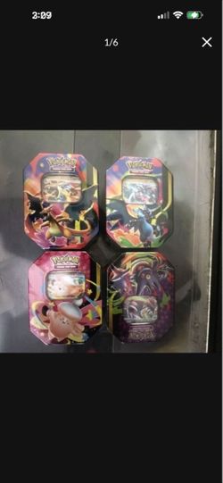 Pokémon Trading Card Game Tins – Set of 4 SEALED