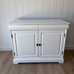 White Cabinet Buffet Storage Tv console 