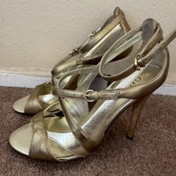 Guess Gold Women’s Heels Size 7