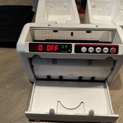 Battery Operated Bill Counter Machine, Portable Rechargeable Money Counter with UV MG Detection, 800pcs/min Counting Speed, Take Anywhere with A Backp