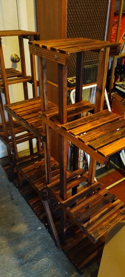Wood plant stand/holder