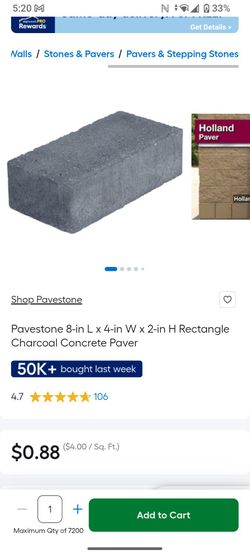 Pavestone concrete pavers 30 ct
