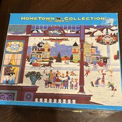 Hometown Collection 1000 Piece Christmas Puzzle (all Pieces Accounted For)
