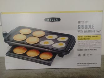 Bella 10 x 18 Griddle with warming tray