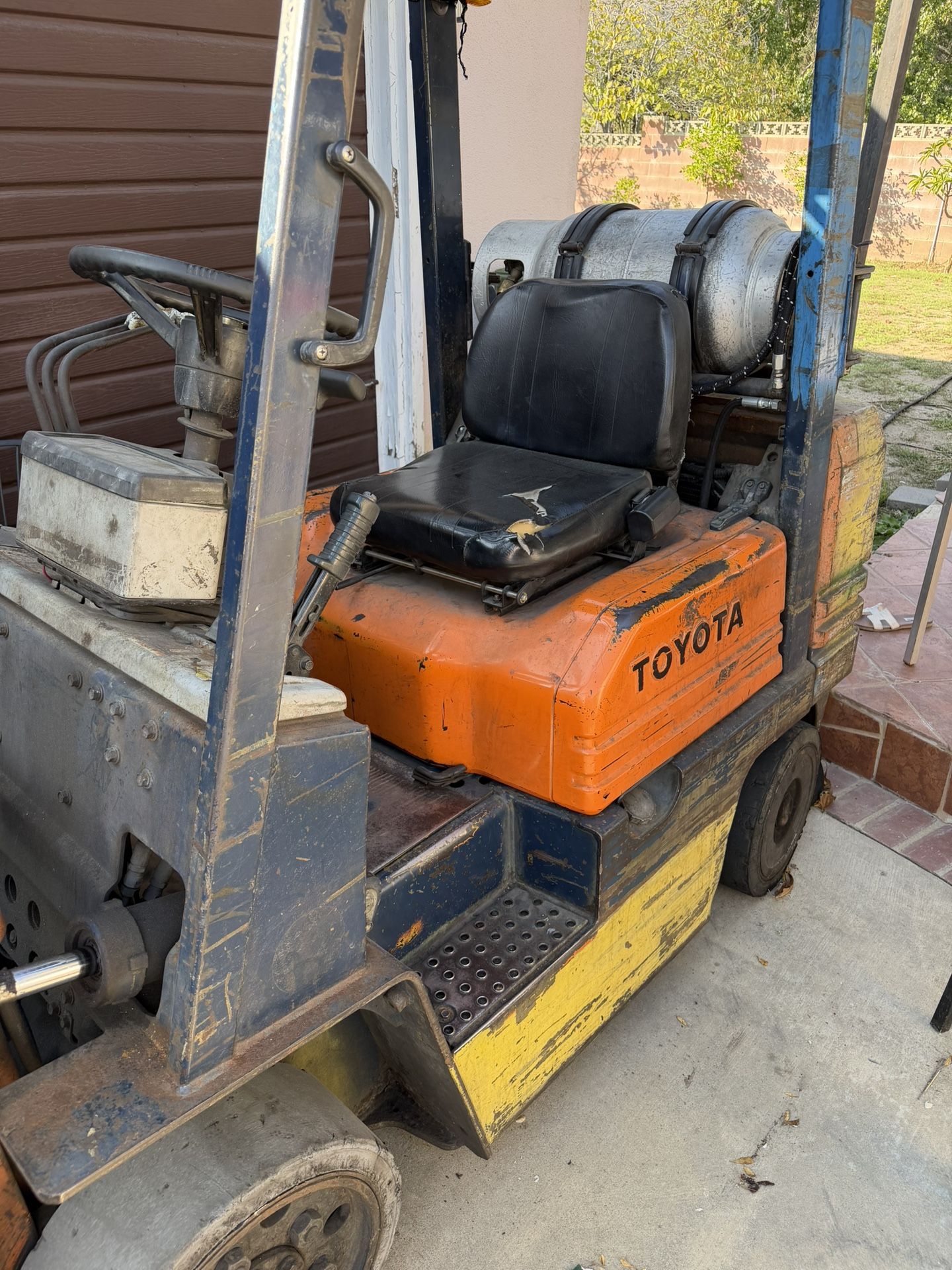 Toyota forklift double break side shift tilt lights