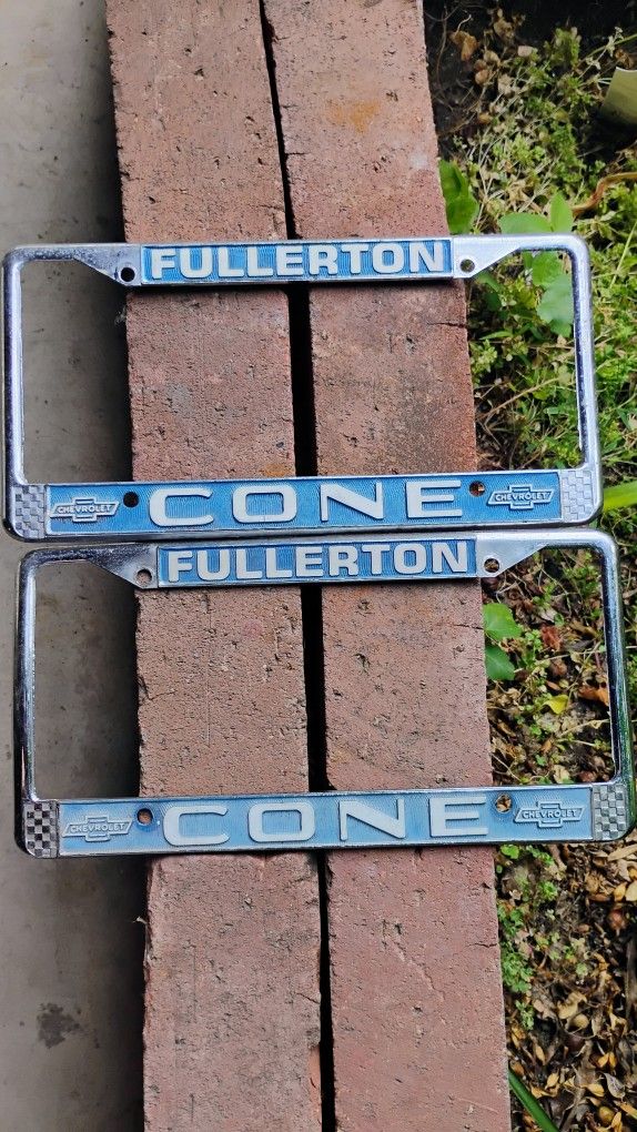 Cone Chevy License Plate Frames