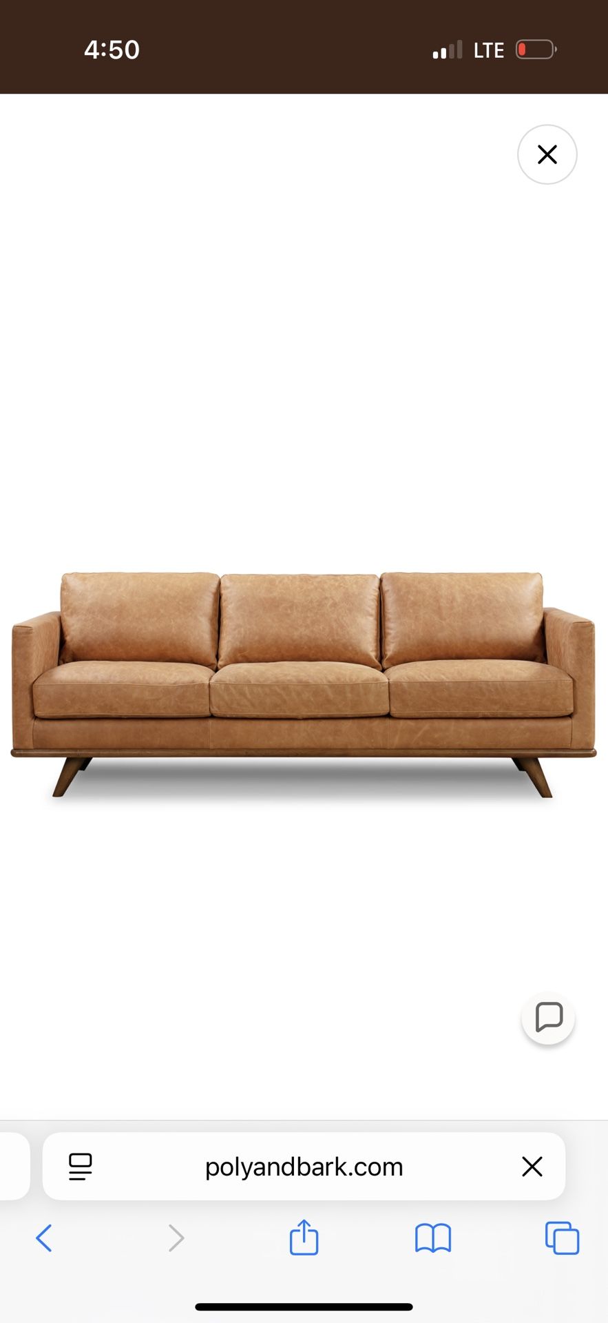 Vegan Leather sofa/bed